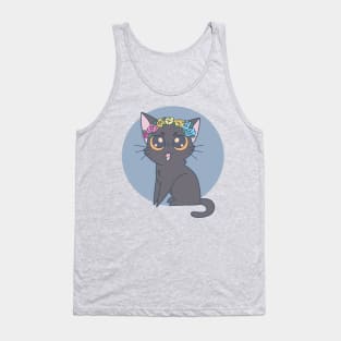 Subtle Pan Pride Cat Tank Top